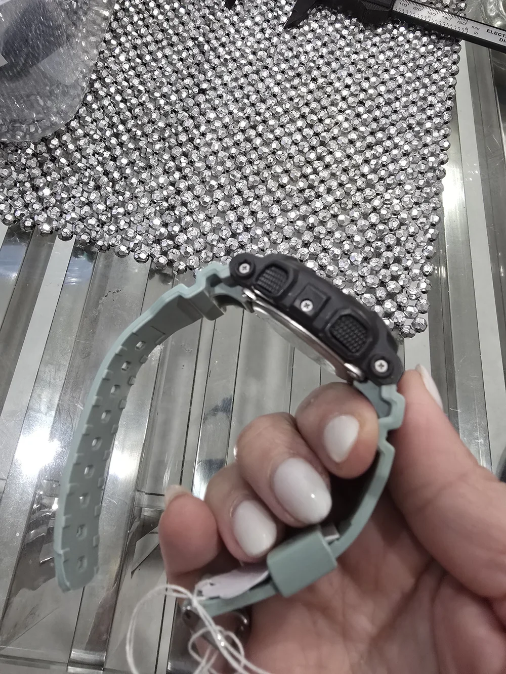 G-Shock Black and Mint Shock-Resistant Sports Watch